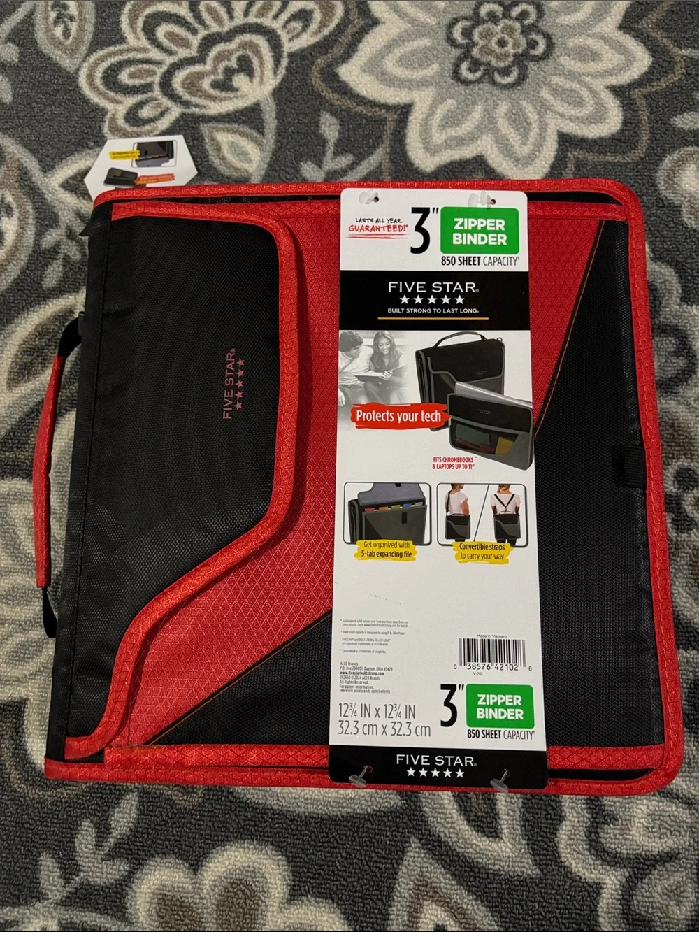 Five Star Zipper Binder Case